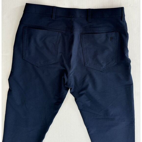 Public Rec Pants Dealmaker/Workday 2.0 Mens 34/34 Navy Blue Cropped Tapered - Picture 5 of 11